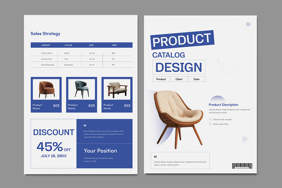 Product Catalog Bi Fold Flyer, a Flyer Template by White Graphic (Photo 2 of 3)