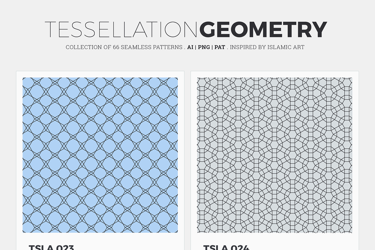 Tessellation Geometry Patterns, a Pattern Graphic by Anatolii Babii (Photo 4 of 10)