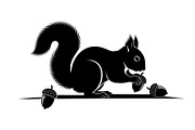 Black Squirrel Vector Icon Bundle, an Illustration by jahid234 (Thumbnail 34 of 51)