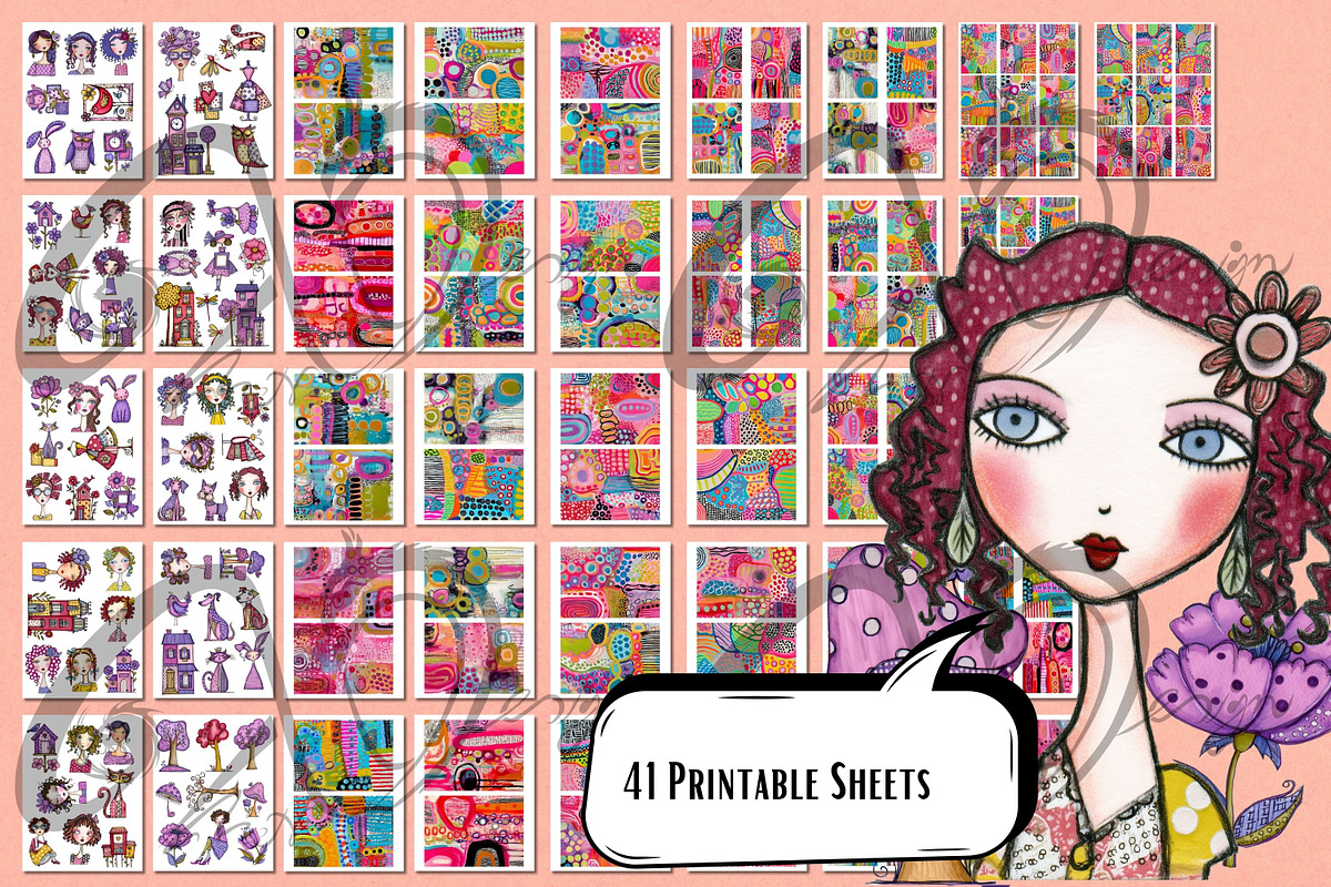 Vivid Whimsy: Whimsical paper dolls, a Person Illustration by NiiiNArt (Photo 7 of 7)