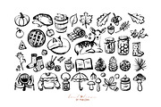Hello Autumn Hand Drawn Collection, an Illustration by Elena Pimonova (Thumbnail 2 of 6)