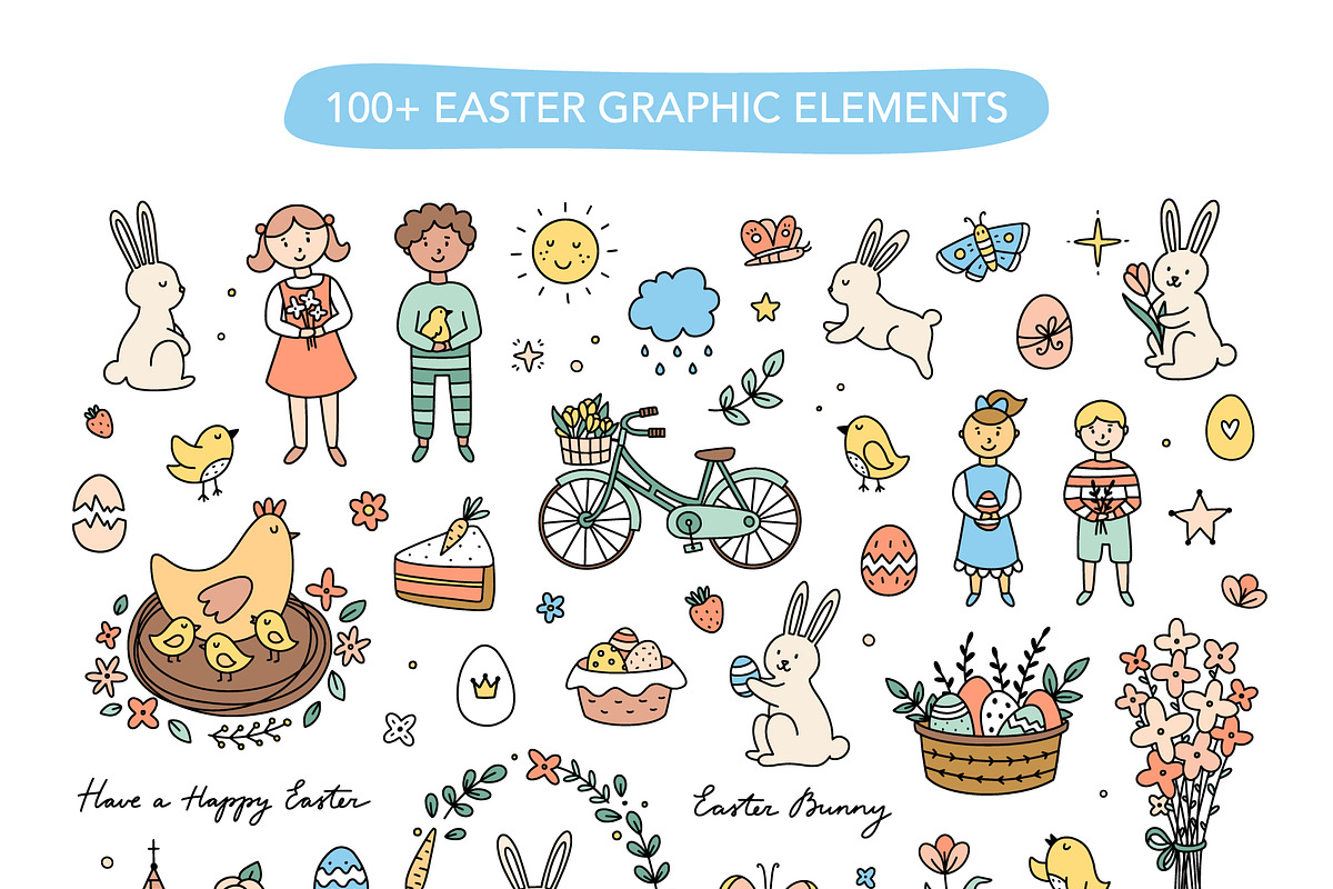 Easter Doodles, an Illustration by Redchocolate (Photo 2 of 9)