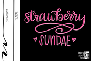 Ice Cream Shoppe Brush Lettering Set, a Brush Add-On by Kimberly Geswein Fonts (Thumbnail 7 of 7)