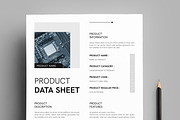 Product Data Sheet Template, a Stationery Template by MightyDesign (Thumbnail 2 of 7)