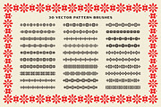 30 Mexican Folk Art Border Brushes, a Brush Add-On by Komet & Flicker (Thumbnail 2 of 7)