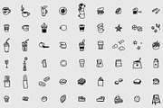 70+ Minimal Coffee Shop Line Icons, a Food Illustration by Chaka_32 (Thumbnail 3 of 8)