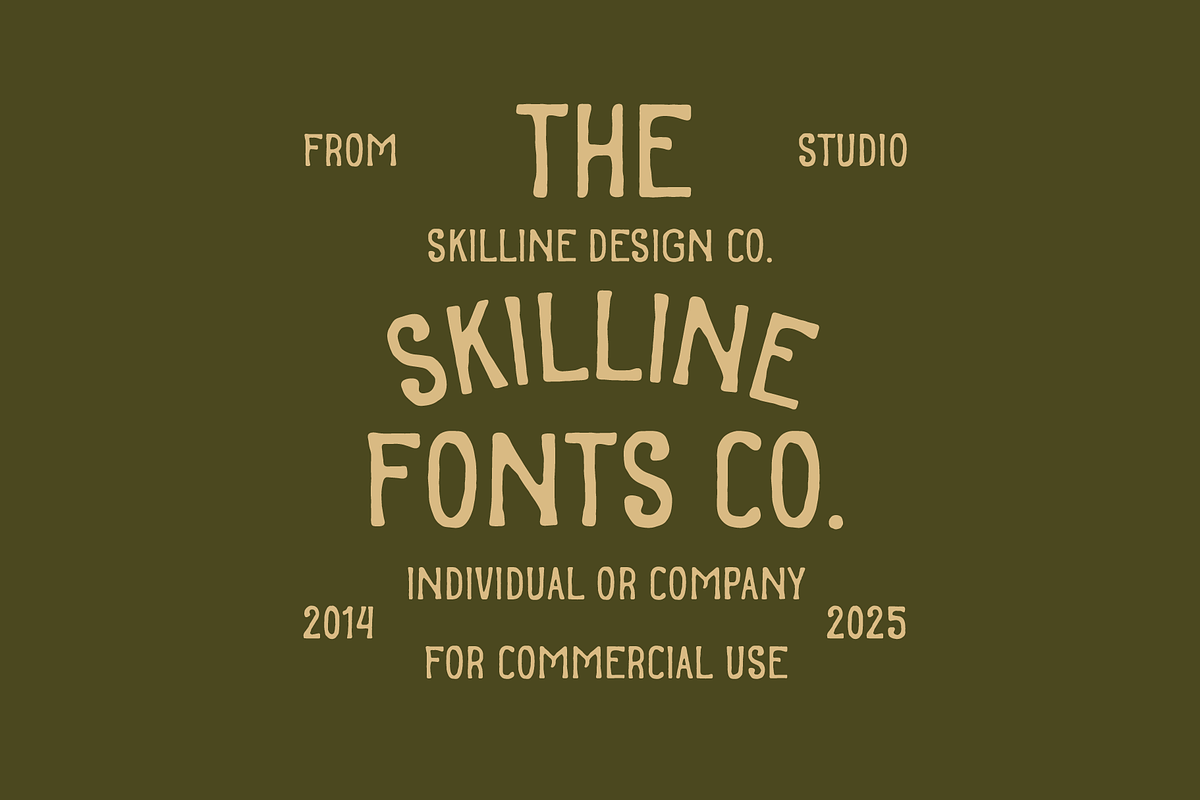 SFC Camel Track, a Sans Serif Font by Skilline Supply Co. (Photo 8 of 8)