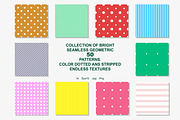 50 dotted and stripped color prints, a Pattern Graphic by ExpressShop (Thumbnail 1 of 6)
