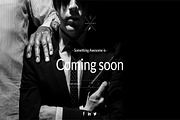 B&W Coming Soon Template, a Landing Page Template by earthquake (Thumbnail 2 of 3)