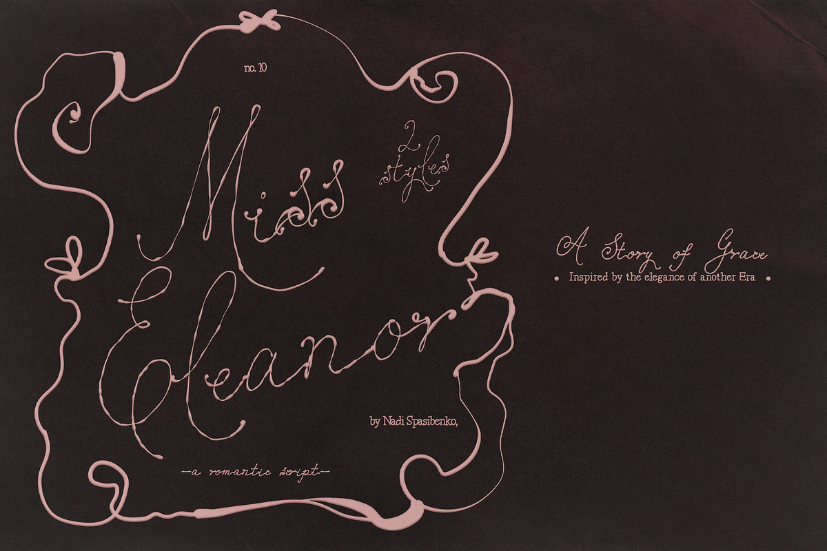 Miss Eleanor — Romantic Font, a Handwritten Font by nadispasibenko (Photo 1 of 8)