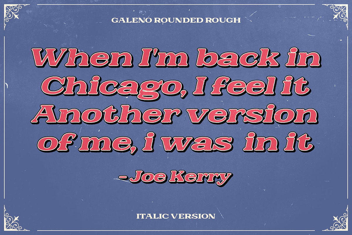Galeno Rounded Rough, a Serif Font by Craft Supply Co. (Photo 2 of 8)