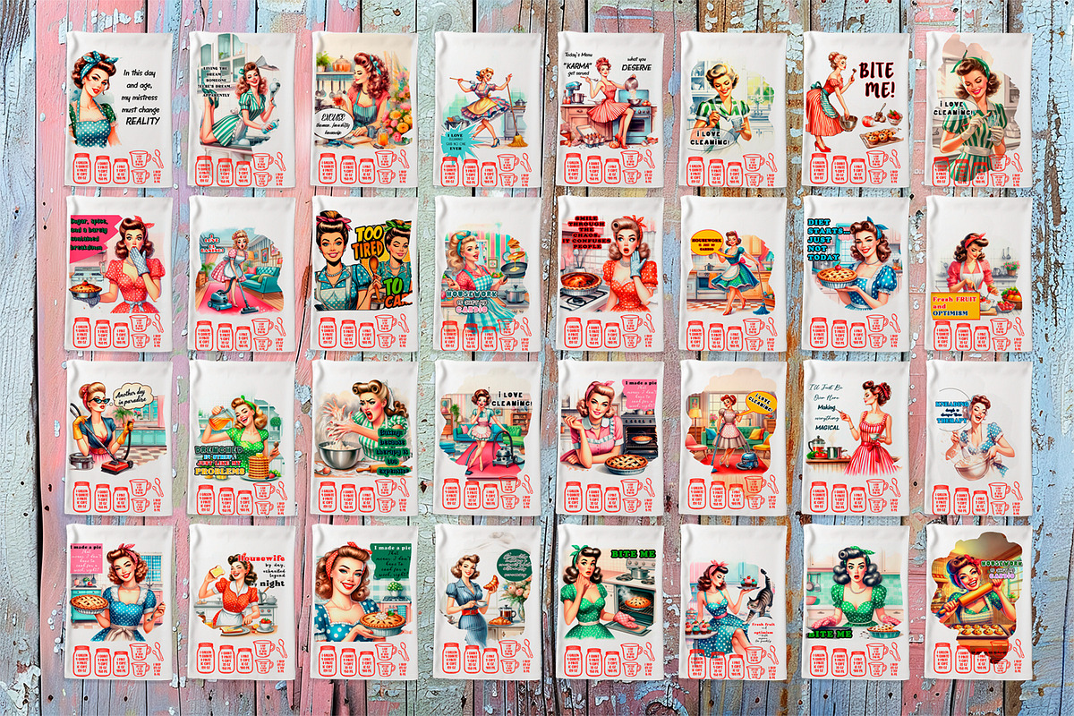 Kitchen Towel housewife Sublimation, a Food Illustration by ElenazlataArt (Photo 2 of 5)
