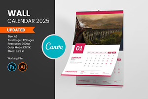 Wall Calendar 2025