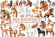 Horse Clipart, Horse Illustration Se, an Illustration by Sublimation Artist (Thumbnail 1 of 6)