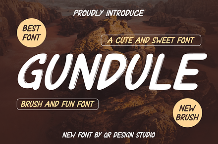 Gundule, a Handwritten Font by QR Design Studio
