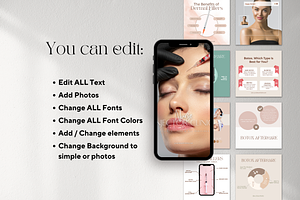 Botox & Esthetician Canva Templates