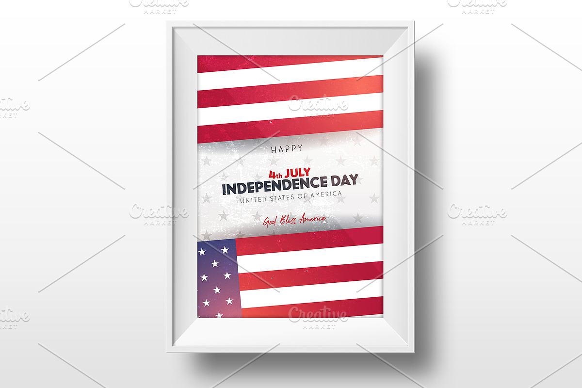 4th July. 12 banners and posters., a Social Media Template by Leo Edition (Photo 4 of 12)