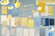 Lemon Sorbet - Amalfi digital papers, an Object Graphic by 60secondsArt (Thumbnail 3 of 13)