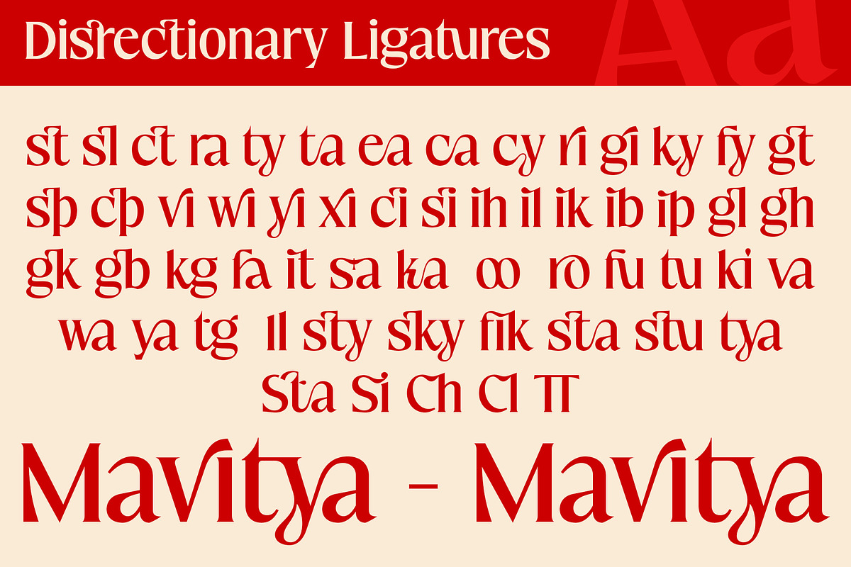 Mavitya, a Serif Font by Dora Typefoundry (Photo 6 of 12)