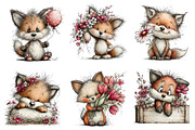 Whimsical Easter Fox Clipart, an Illustration by Dream Creation (Thumbnail 3 of 6)