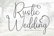 Rustic Wedding | Script Font