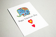 An Elephant In Love. Watercolor., an Animal Illustration by Fairy dreams (Thumbnail 5 of 9)