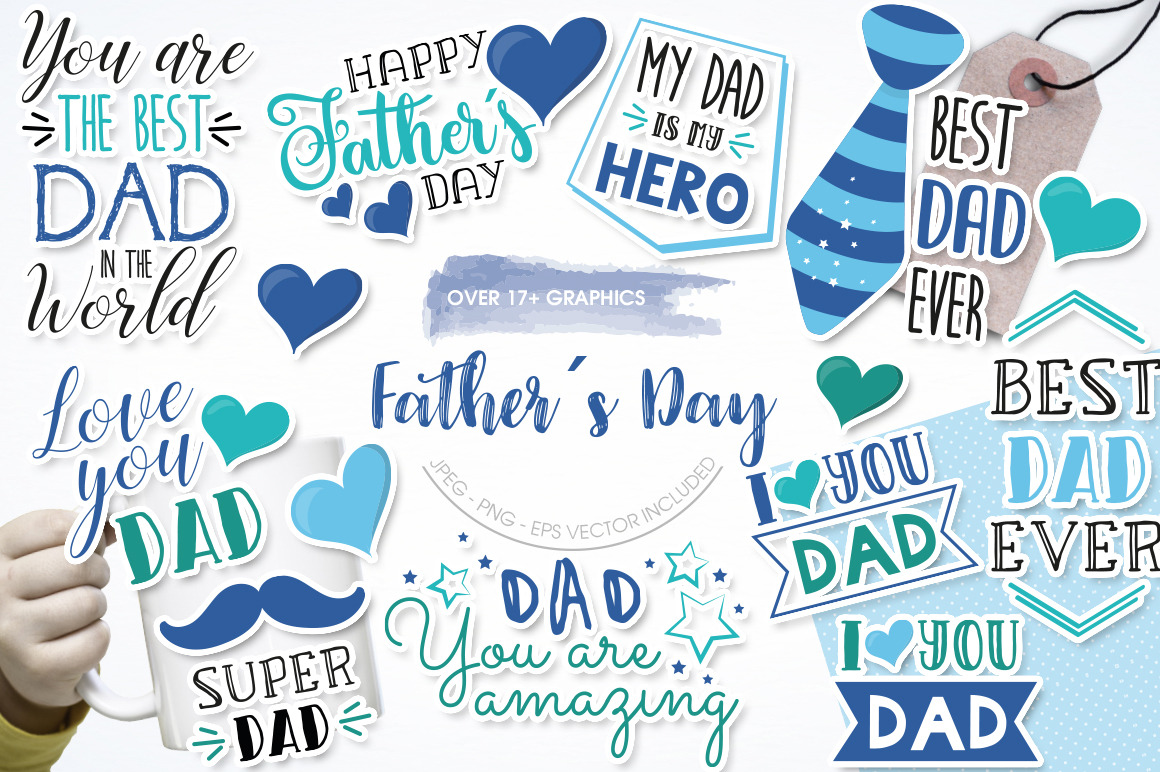 Fathers Day by Prettybundles  Creative Market