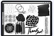 Procreate Brushes - Messy Details, a Brush Add-On by Li Zamperini (Thumbnail 10 of 10)