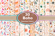Modern Boho Patterns, a Pattern Graphic by Digital Studio (Thumbnail 1 of 7)