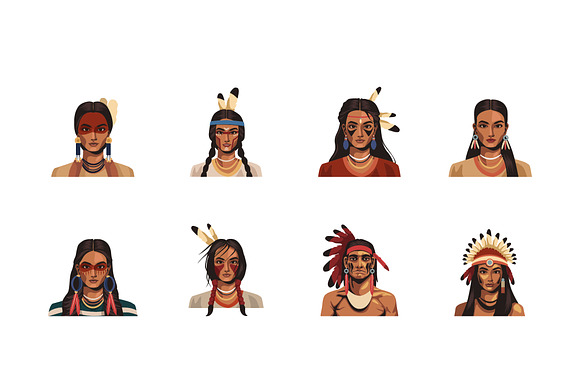Native People Icon Set preview 2