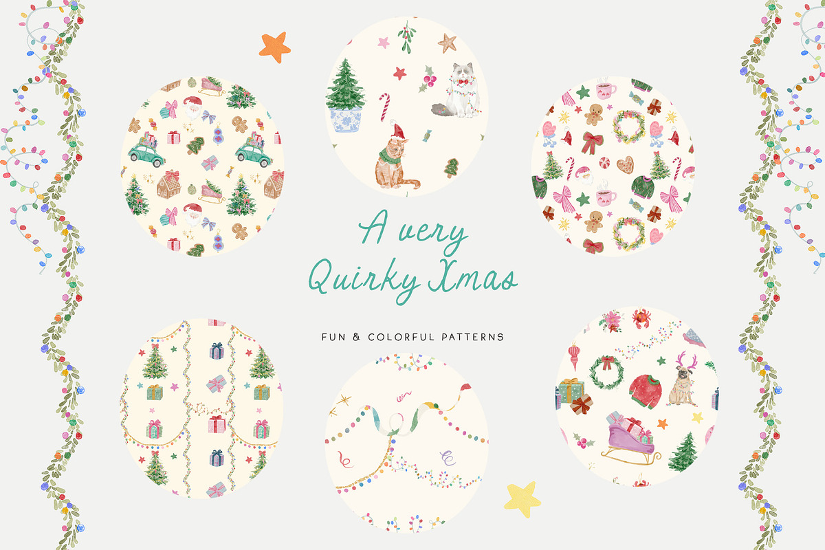 Watercolor christmas quirky holiday, an Object Graphic by Grace Noboa Illustrations (Photo 18 of 20)