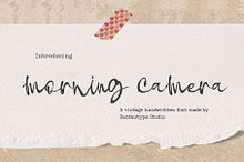 Morning Camera Natural Handwritten