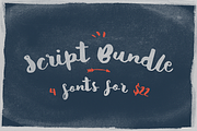 Script Bundle - 4 Fonts, a Script Font by Noe Araujo (Thumbnail 1 of 5)