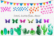 Alpaca Animal. Watercolor Cactus, an Object Graphic by Slastick (Thumbnail 3 of 6)
