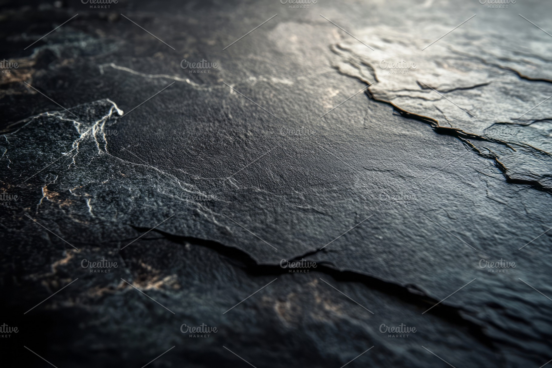 Close-up of dark textured stone surface with intricate patterns and natural vei, a Background Photo by ImageMir