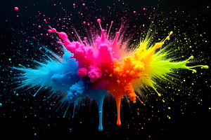 Fire-Inspired Ink Splash Texture, a Photo by LOGOCREATIVE