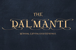 Dalmanti - Capitalized Typeface, a Serif Font by Analogous