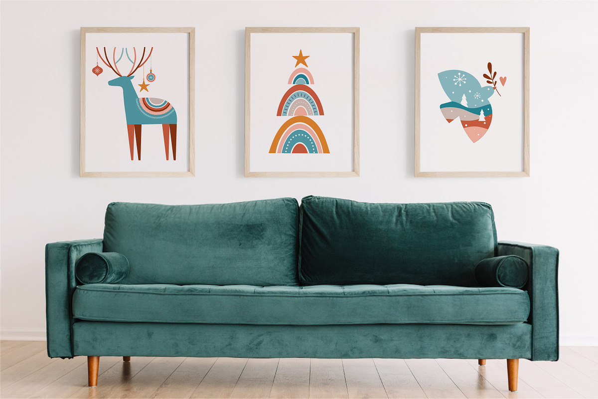 Bohemian Nordic Christmas collection, a Decorative Illustration by Marish (Photo 2 of 11)