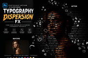 TYPOGRAPHY DISPERSION FX, an Action Add-On by Studio Retouch (Thumbnail 1 of 10)