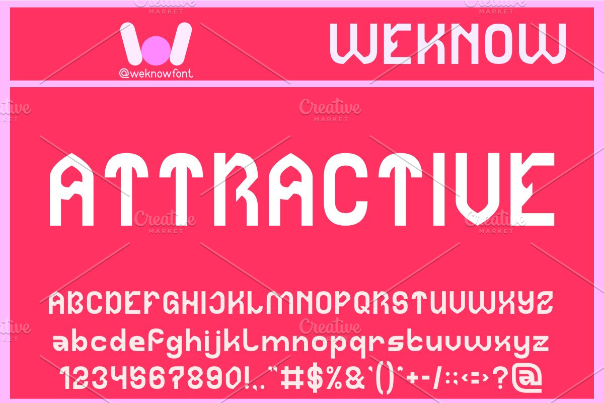 Attractive font, a Font by weknow (Photo 1 of 8)