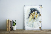 Watercolor dogs. Different Breeds, an Animal Illustration by Budogoshch (Thumbnail 4 of 6)