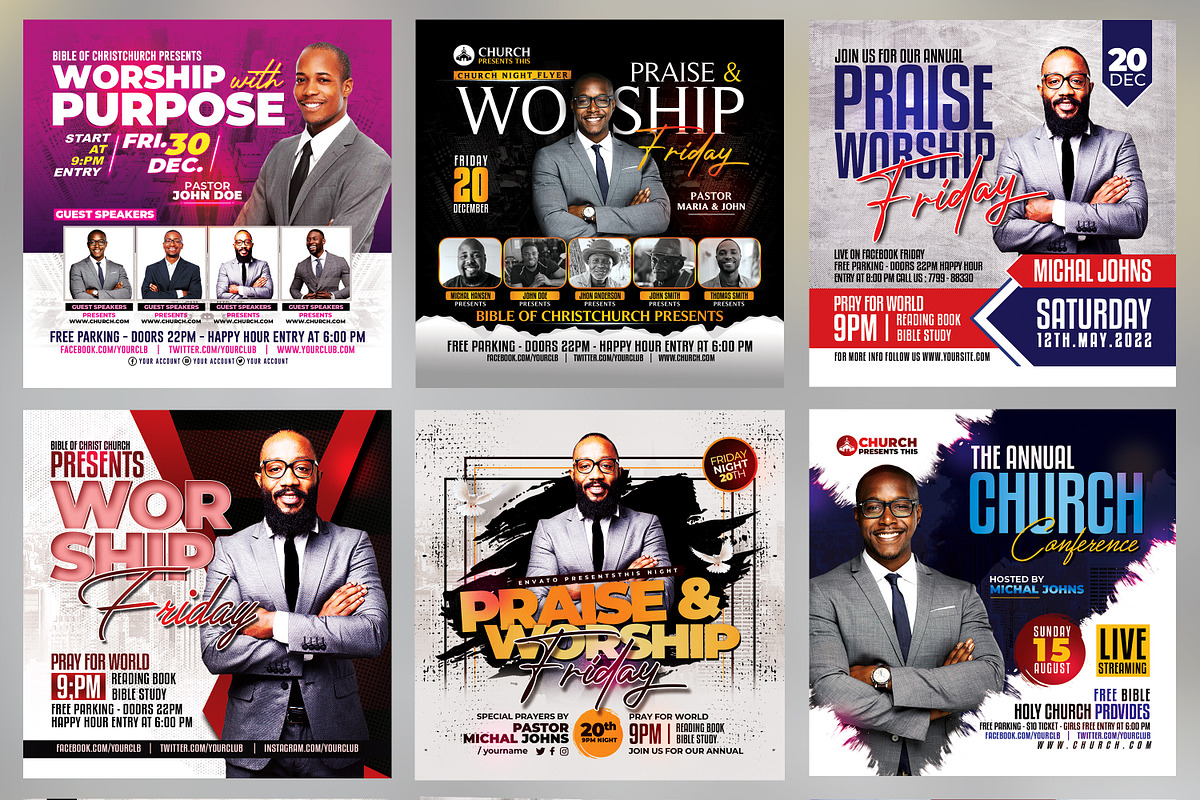 150+ Church Flyers Bundle, a Flyer Template by AfzaalGraphics (Photo 11 of 18)
