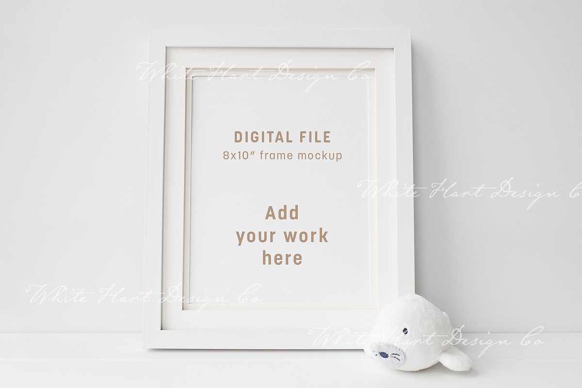 Nursery 8x10 frame mockup, a Print Template by White Hart Co. (Photo 1 of 3)