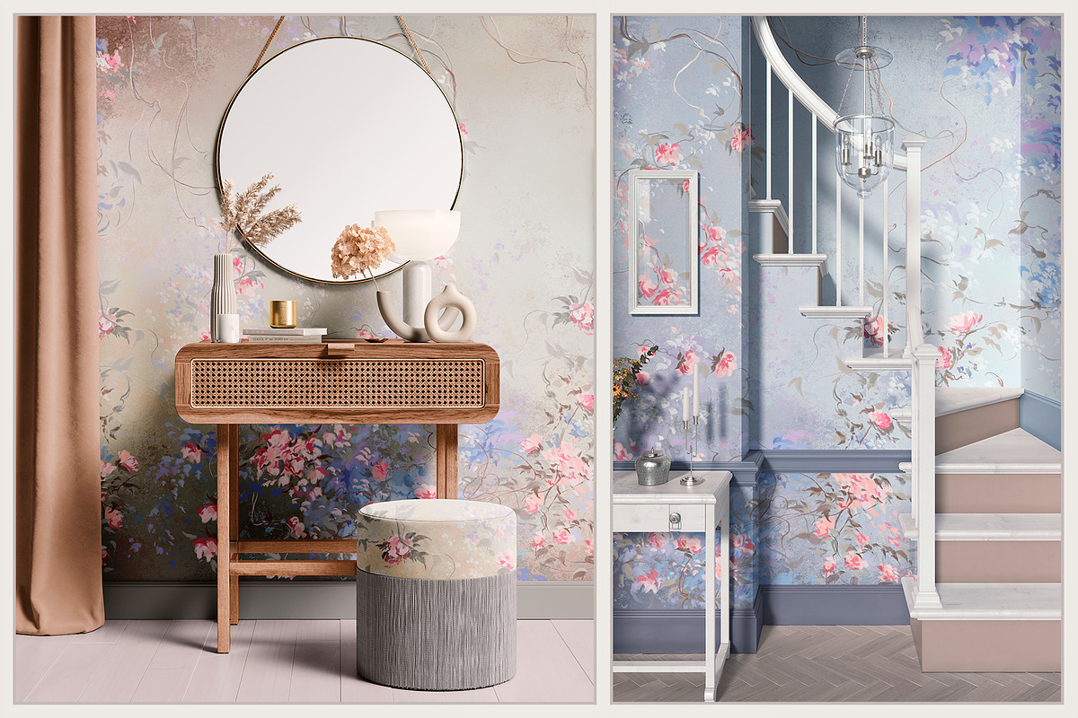 Fresco collection Romantic garden, a Wallpaper Graphic by Natalia0307 (Photo 10 of 17)