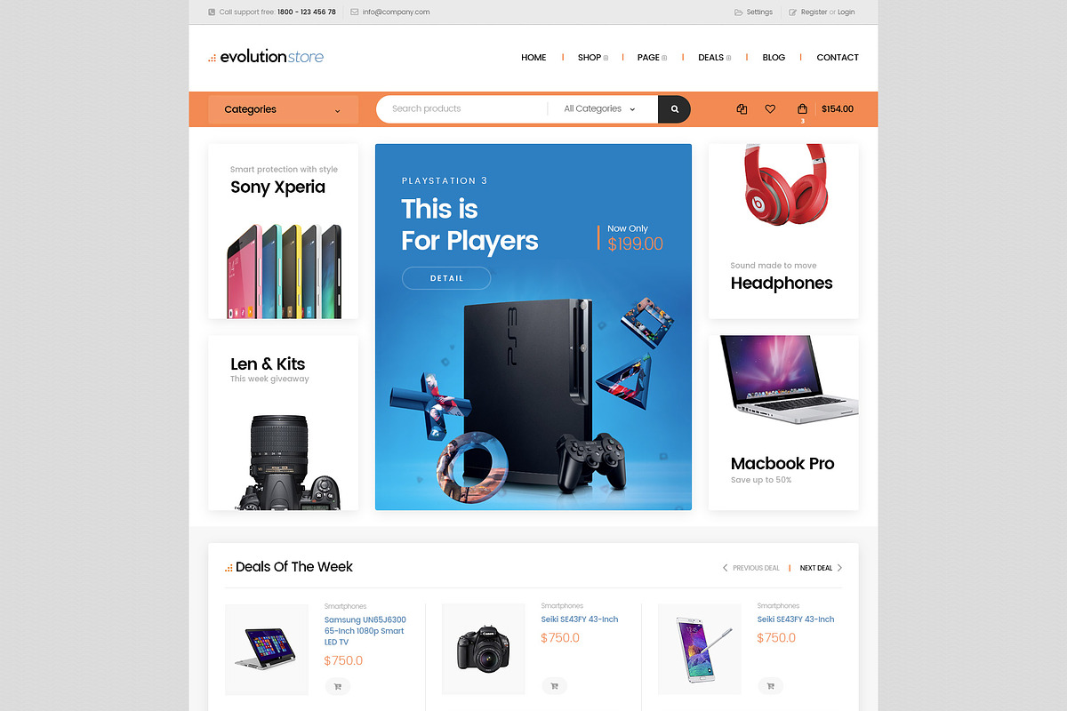 Evolution - Magento 2 Theme- 18 Demo, a Websites & App Template by Puzzthemes (Photo 7 of 12)