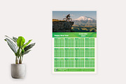 Modern One Page Wall Calendar 2024, a Stationery Template by Annudesign (Thumbnail 3 of 5)