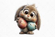 Whimsical Easter Bunny Clipart, an Illustration by Craft Nest (Thumbnail 10 of 10)