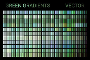 GREEN GRADIENTS VECTOR SET