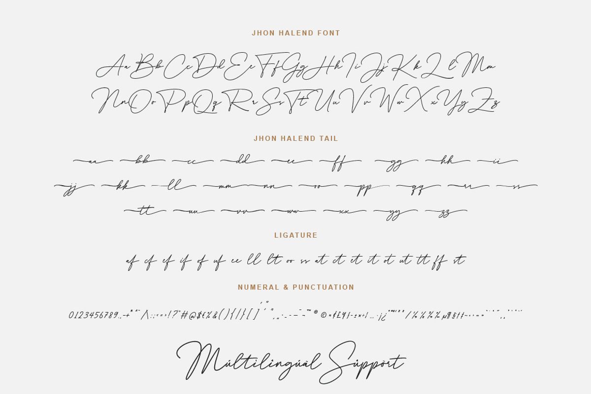 Jhon Halend - Signature Script Font, a Script Font by Typebae (Photo 8 of 8)
