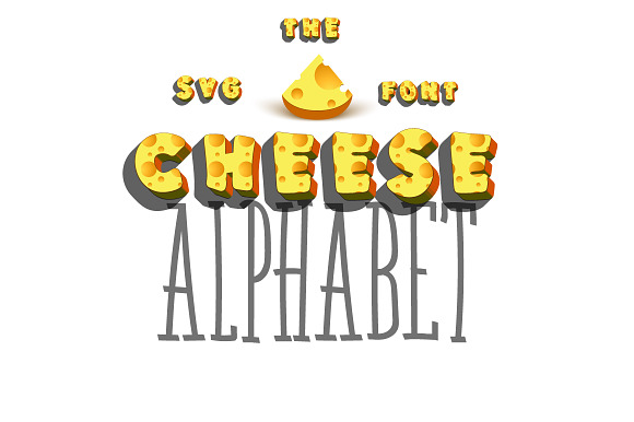 SVG 3d Font - Cheese preview 4